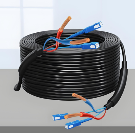 <p>
    Product features： <br/>Combines optical fiber and electrical conductors in one cable, enabling simultaneous 
transmission of data and power—ideal for remote monitoring, smart poles, or outdoor IoT 
applications. <br/>·High-strength aramid, high-performance sheath material for external protection <br/>·Small bending radius, lightweight, soft, flexible, and easy to splice<br/> ·Excellent mechanical and environmental performance<br/>·Flame retardant or non-combustible 
sheath, providing good safety protection <br/><br/>Product applications: <br/>·Various conventional connector products <br/>·Tail fibers, cords 
·Optical connections for optical devices, instruments, etc. <br/>· Indoor horizontal wiring, vertical wiring within the building; LAN network, multi-information 
point connection <br/>· Long-distance, field, building wiring optical fiber mixed with cable duct, etc. Optical 
connection <br/>· Backbone network tail cable, equipment access to the building
</p>