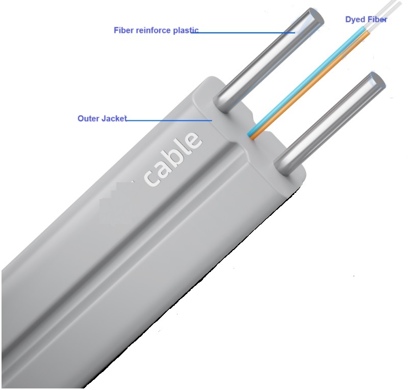 Indoor bow-type drop cable